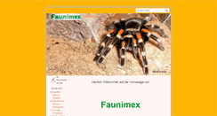 Desktop Screenshot of faunimex.de